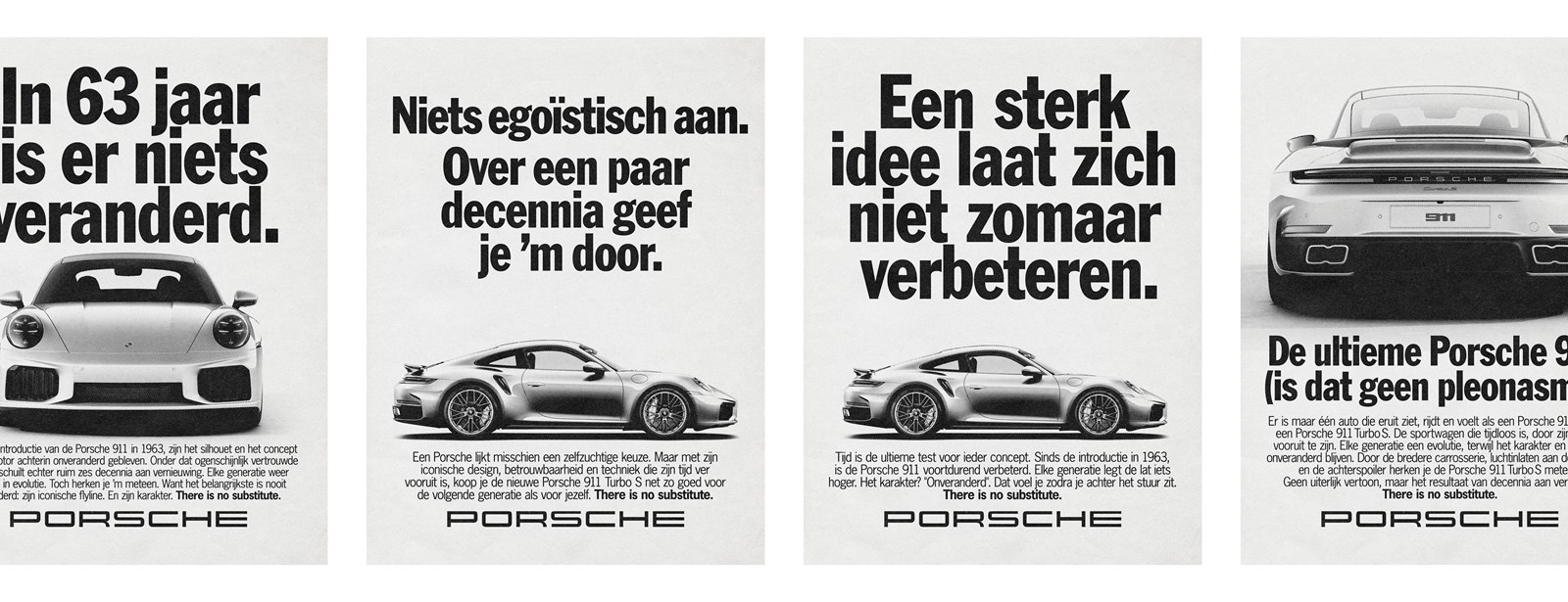 Porsche Nederland blaast historische advertenties nieuw leven in. 