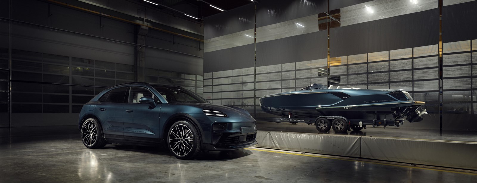 Maritieme invloeden in de Porsche Macan Turbo Concept Lago. 